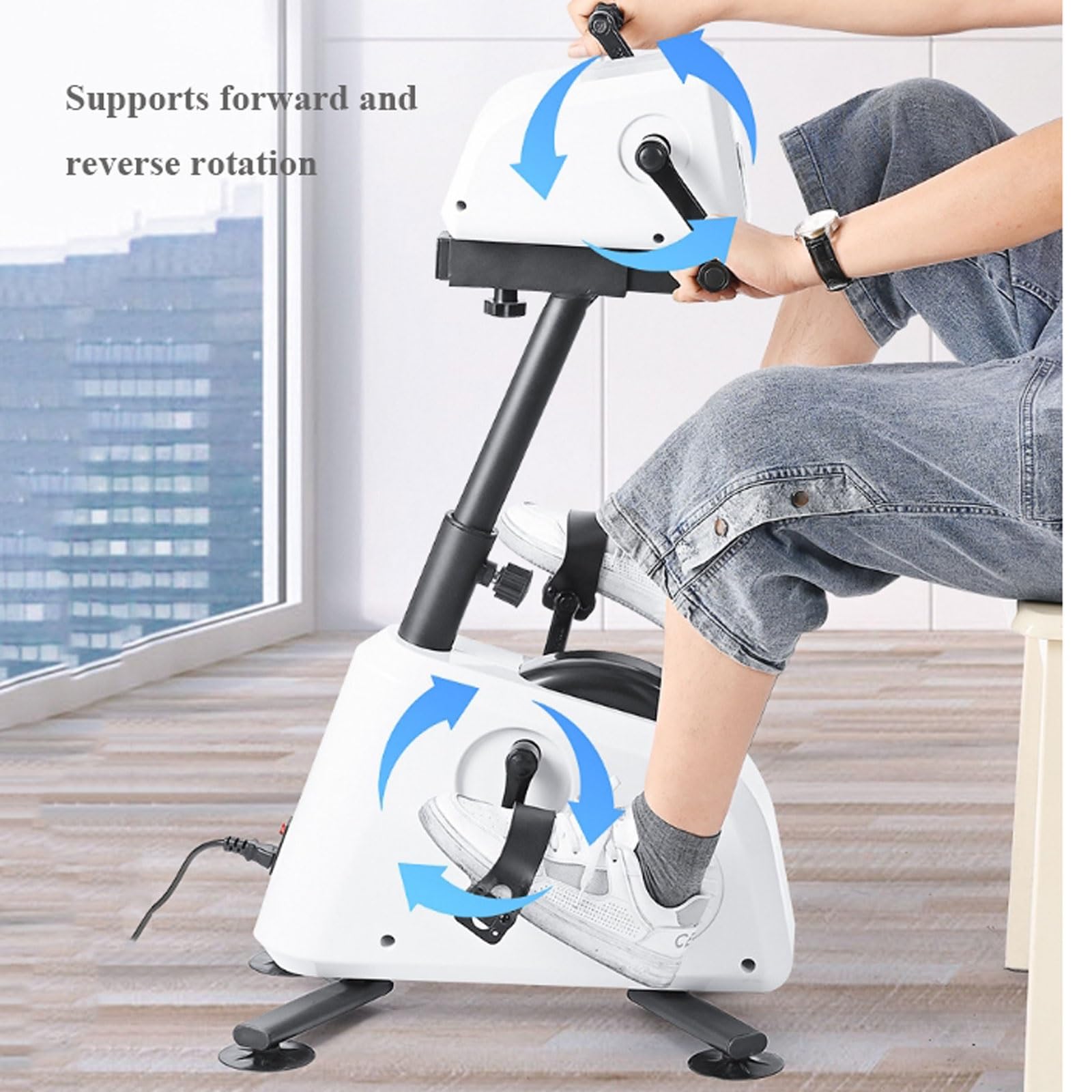 Rower treningowy z pedałami Elektryczny rower treningowy do domu, rower Exerciser Rehabilitacja Maszyna treningowa do ćwiczeń pedału ramienia i nogi dla p