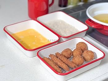 Amazon.co.jp: 富士ホーロー ホーロー 揚げ物バット 5点セット