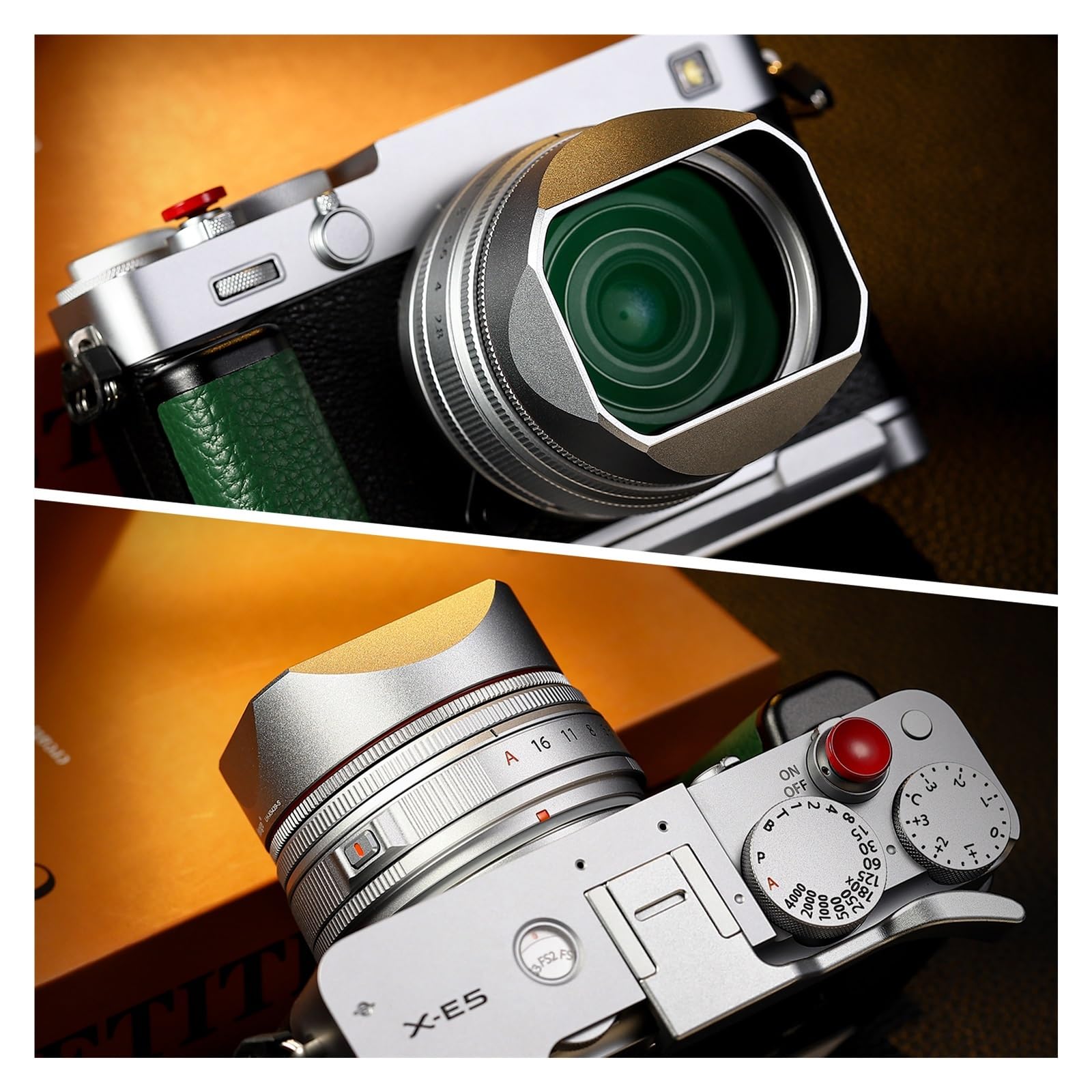 Camera Lens Hood, Compatible con Parasol Fujifilm XF 23 de 27 mm.