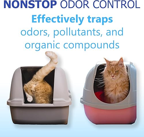 Miniatura 6 de Filtros de caja de arena con capucha, filtros de repuesto, control de olores, filtro de carbón activado, 6 x 6.5 pulgadas, paquete de 6