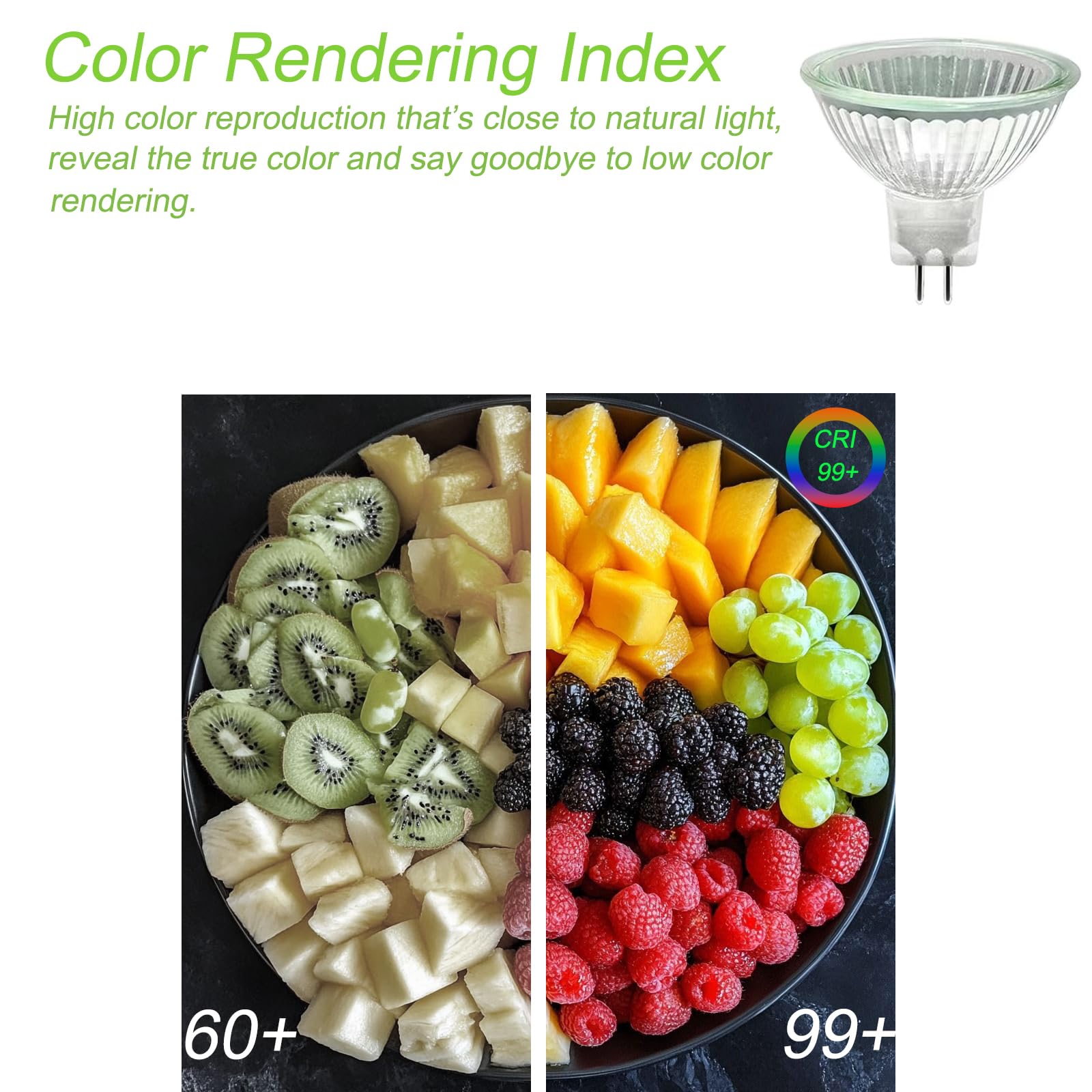 Trubuyware MR16 Halogen Light Bulbs, Gu5.3 Halogen Spotlight Bulbs 2 Pins Dimmable - Image 4