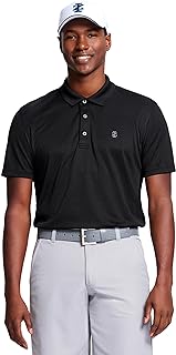 IZOD Men's Performance Golf Grid Short Sleeve Stretch Polo Shirt-Legacy