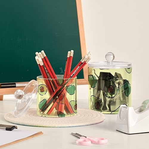 Miniatura 6 de Dispensador de soporte para aguacate, 2 unidades, recipientes de baño impermeables con tapas, tarros transparentes para almacenamiento de alimentos,