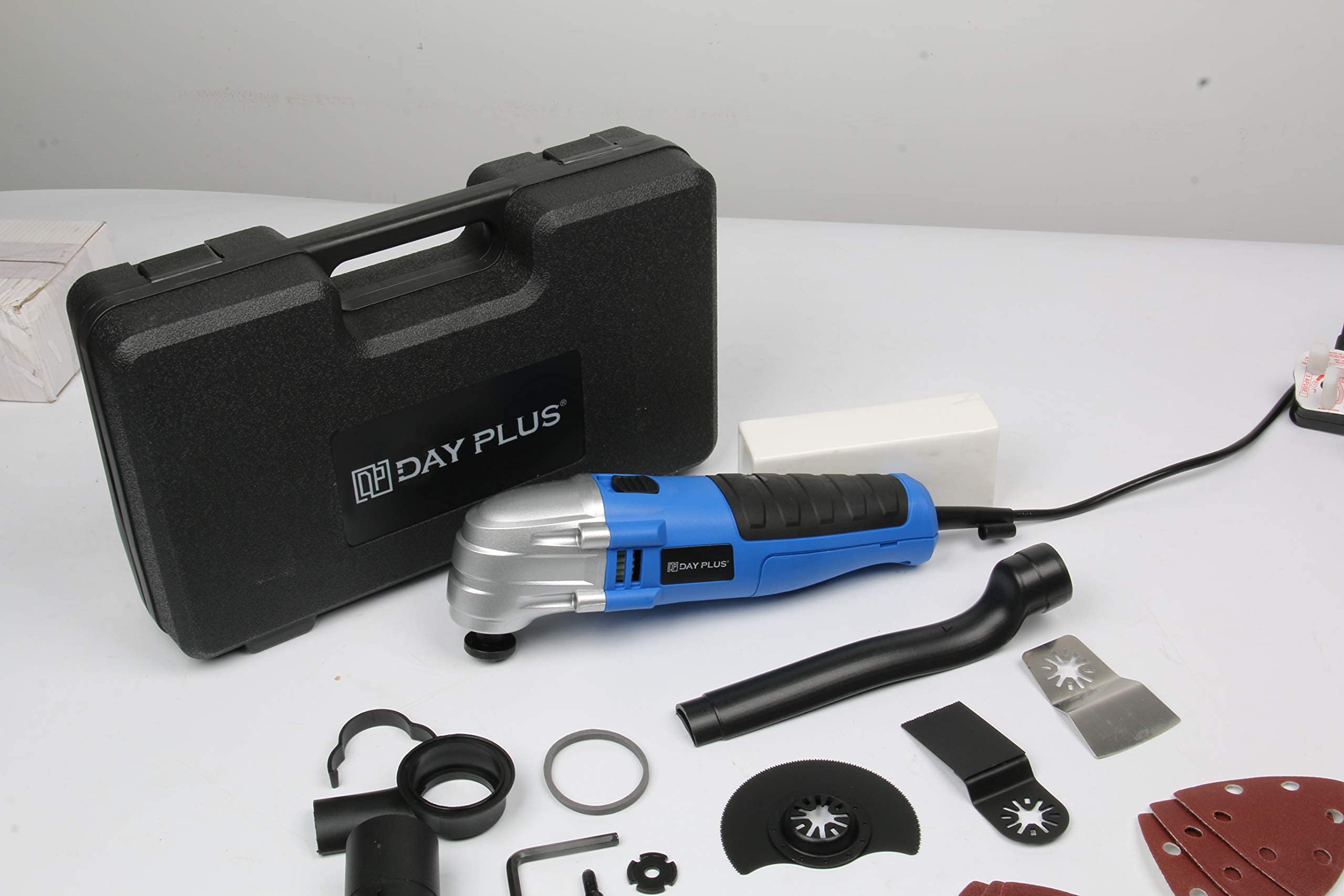 Oscillating Multi Tool, 180W, 21000rpm, Multi Purpose for Sanding Scraping Cutting Polishing Grinding Grout Removal Power Tool, Includes 17-Piece Universal Accessories