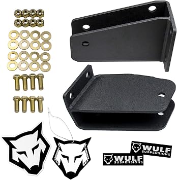Wulf Front Axle Pivot Drop Bracket Kit for 2" to 3" Lift Kits 1980 to 1998 compatible with model Ford F250 4X4