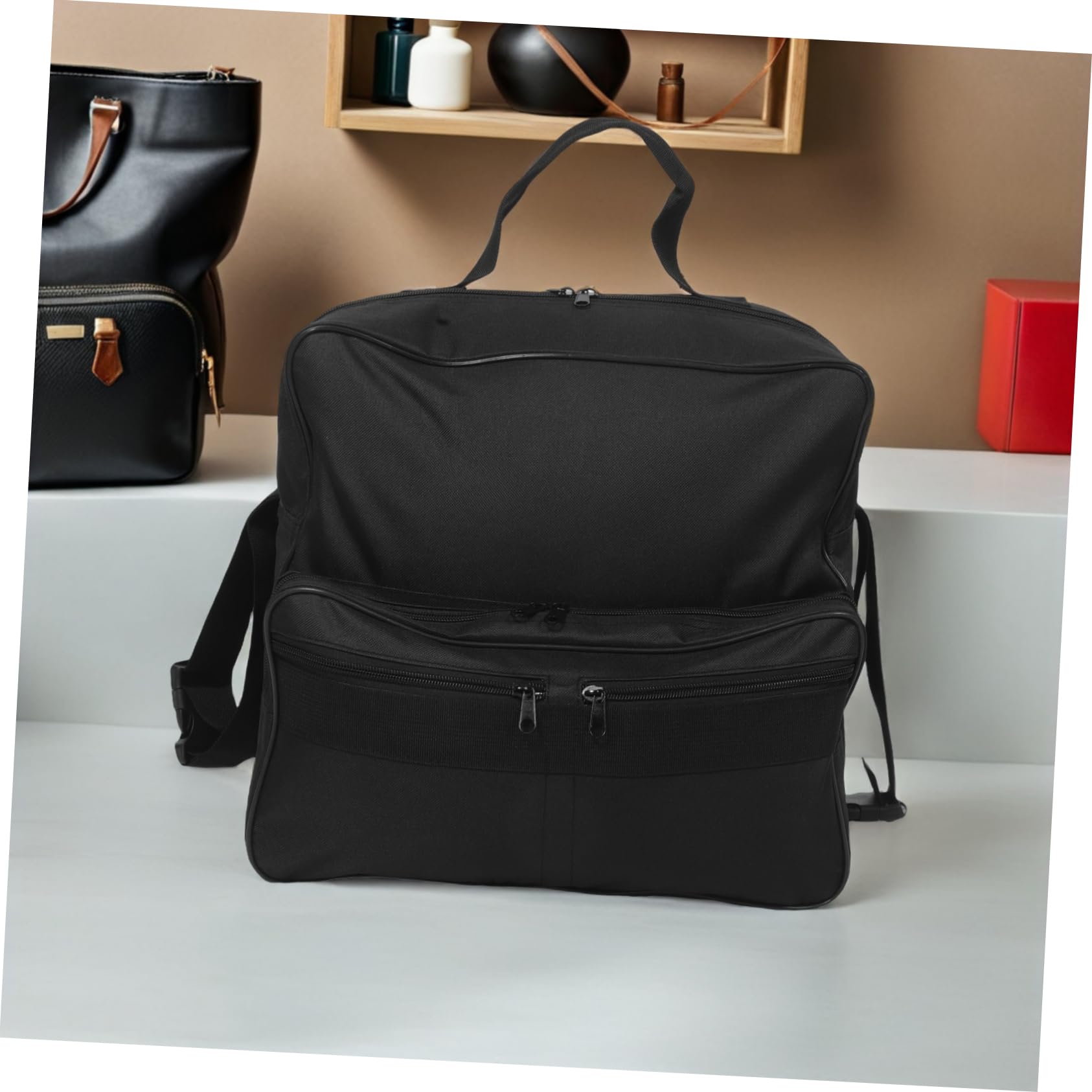 Bolsa De Almacenamiento Para Silla De Ruedas Eléctrica Mochila Utilitaria Bolsillos Para Viajes Andador Ligero Cochecito y Portavasos De Gran Capacidad