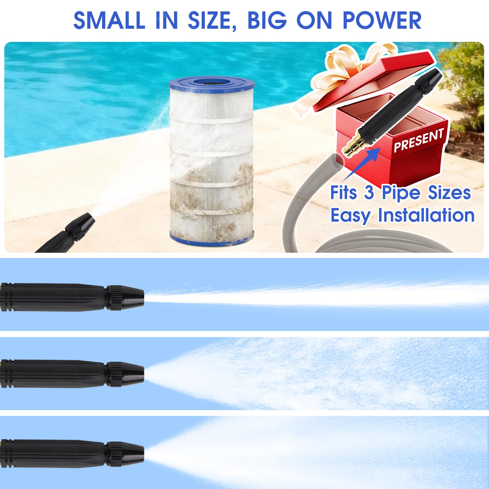 TidyMister Advanced TM-8316 PA150 Lot de 2 cartouches filtrantes de piscine compatibles avec C-8316,CX150XRE, SwimClear C150S, cs150e, C-8316, PA150S, 150 m²
