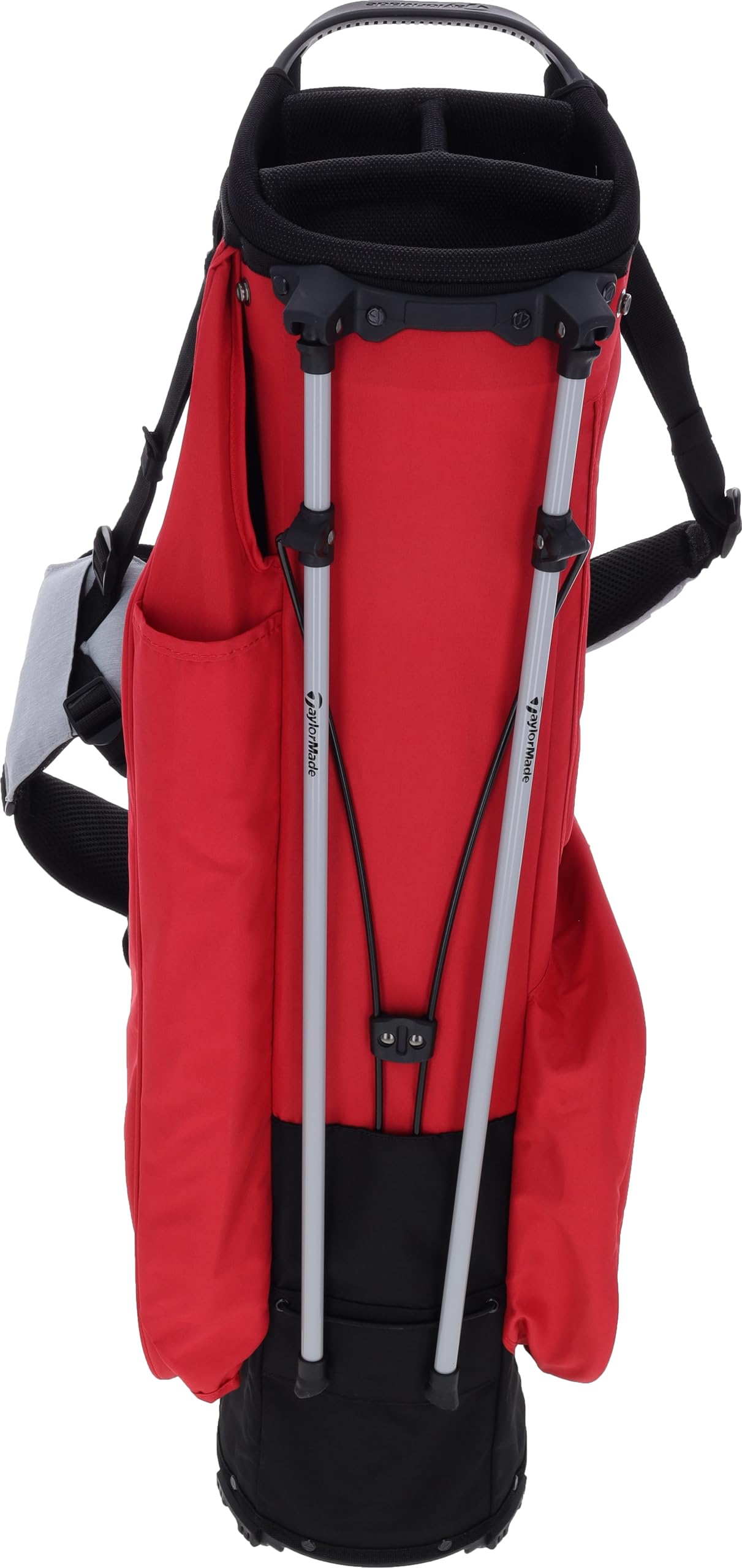 TaylorMade FlexTech No Logo Silver Red Stand Golf Bag