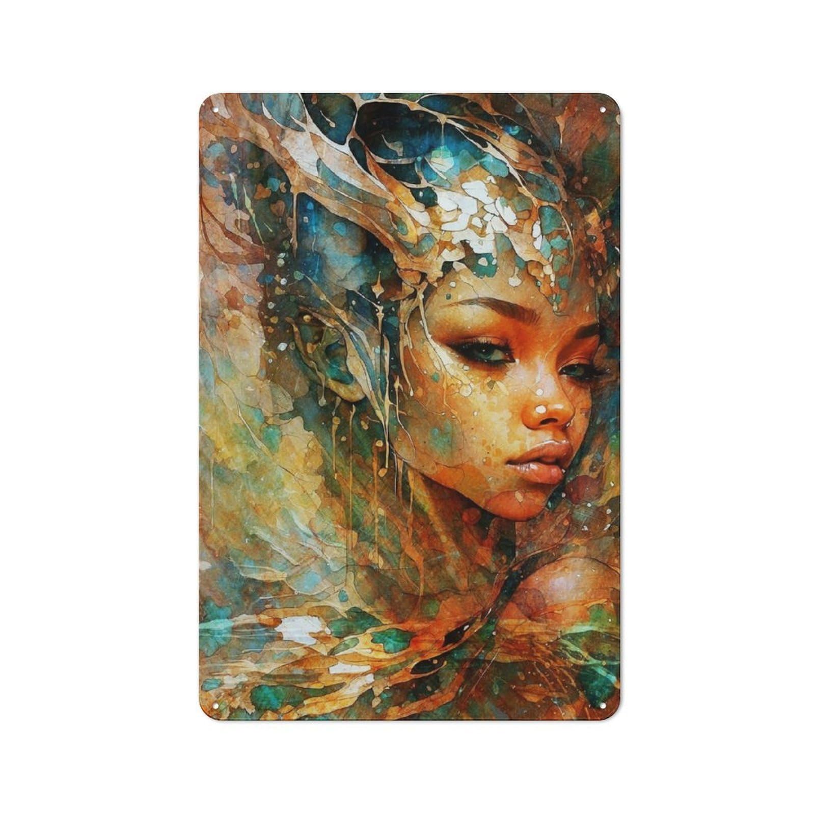 Junmoney Wild Shy Queen Retro-Style Metal Plaque 30X20cm For Garage Or Workshop, For Garage, Workshop And Man Cave Decoration