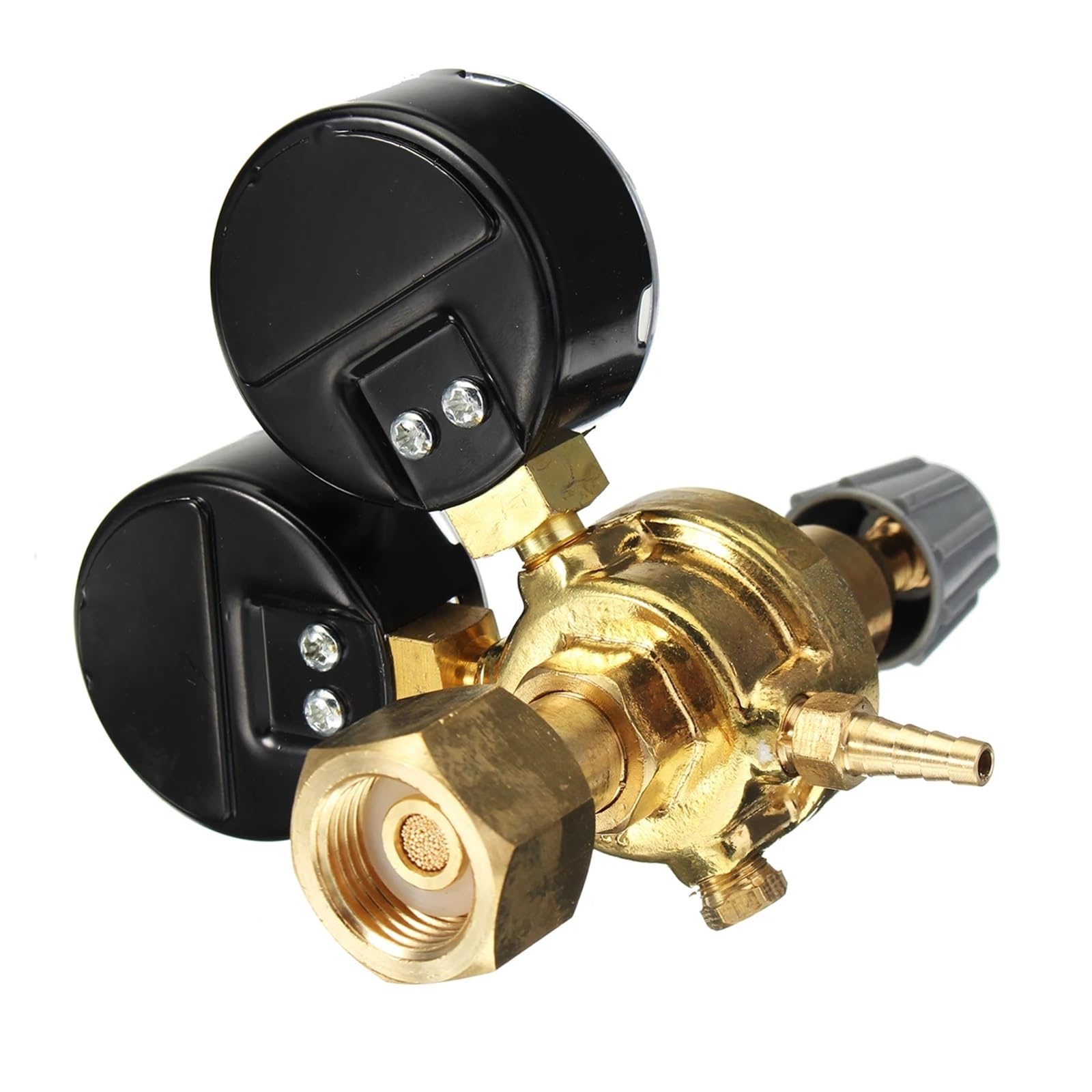 Regolatore di Pressione Pneumatica Regolatore di pressione, riduttore, Argon, CO2, bombola gas a doppio manometro, valvola controllo del flusso saldatura, filettatura W21.8 1/4