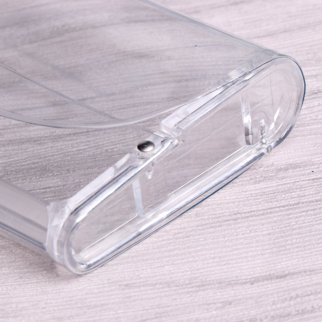 Scatola per occhiali con clip trasparente, elegante e morbida, per custodire e proteggere gli occhiali