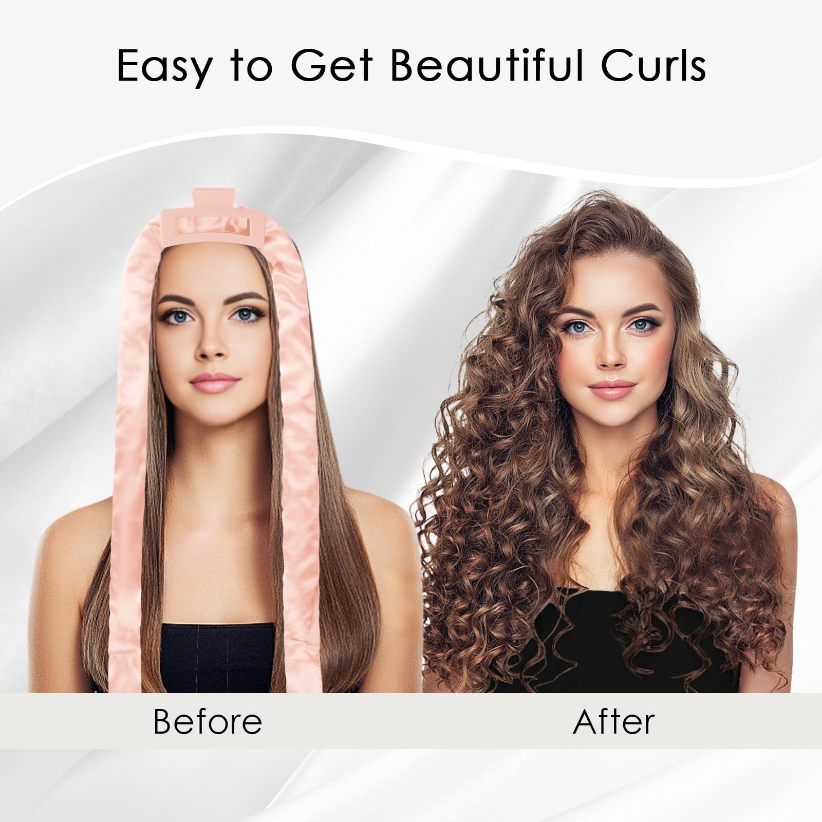 weiwei 70" Satin Heatless Curlers Hair Curler - Image 3