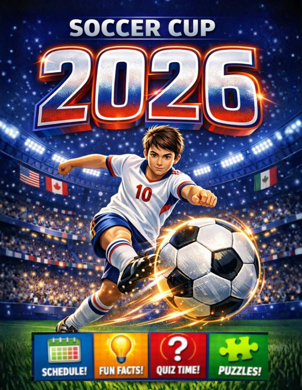 Soccer Cup 2026 - The Complete Fan Guide: Enjoy Every Match & Moment in the US, Mexico and Canada | Teams, Stadiums, Games & History Explained for Fans