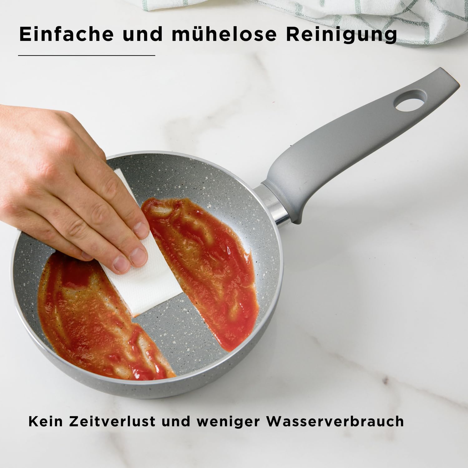 KASANOVA Set Töpfe für traditionelle Kochfelder, antihaftbeschichtetes Töpfe-Set, Kochgeschirr-Set, gesundes, schnelles und gleichmäßiges Kochen. Hergestellt in Italien. (16 teile)