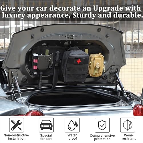 Miniatura 3 de HAPPYHORSE Bolsa de almacenamiento para automóvil compatible con Mazda MX-5 NC RF Miata 2016-2023 Bolsa de almacenamiento para tapa de maletero de