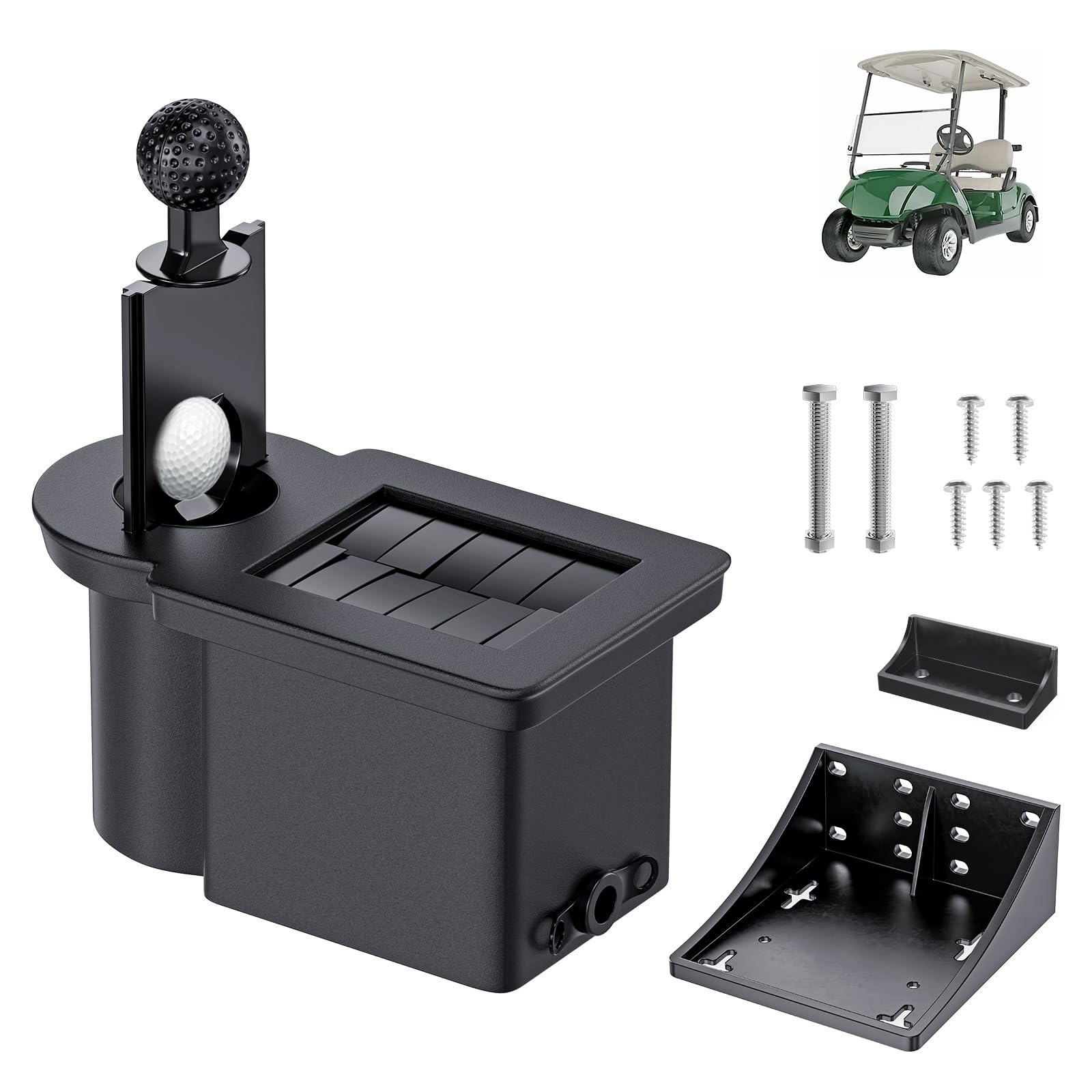 Drive-up Golf Cart Ball Washer and Club Cleaner Kit, Golf Ball Cleaner and Golf Club Washer, Suitable for Club Car DS, Yamaha G29, EZGO TXT PDS DCS