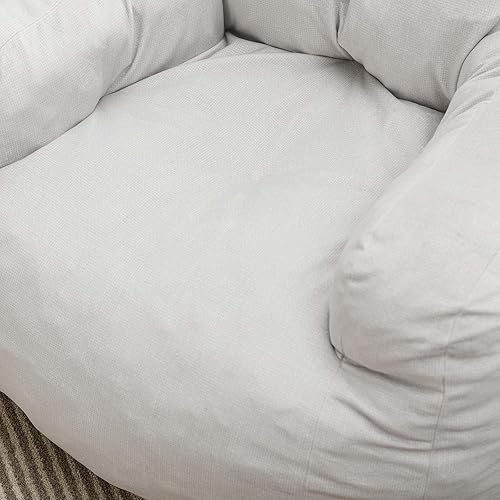 Miniatura 8 de Antetek Sillas puff para adultos y niños, moderna silla decorativa de tela de terciopelo ultra suave para sala de estar, dormitorio, apartamento,