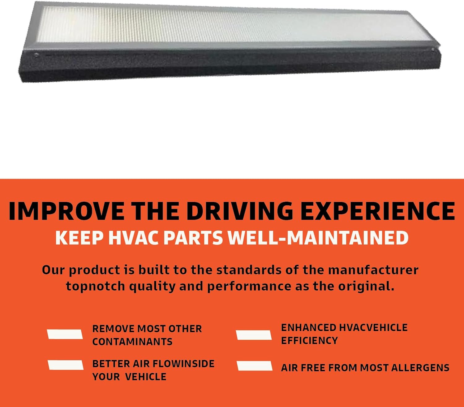 Cabin Filter - Pack of 1 - Compatible with Case New Holland Backhoe Loaders Super Series, Case Combines Axial-Flow & Foragers - Cabin Air Filter Replacement for O.E. 360260A2; Baldwin PA5668; WP10005