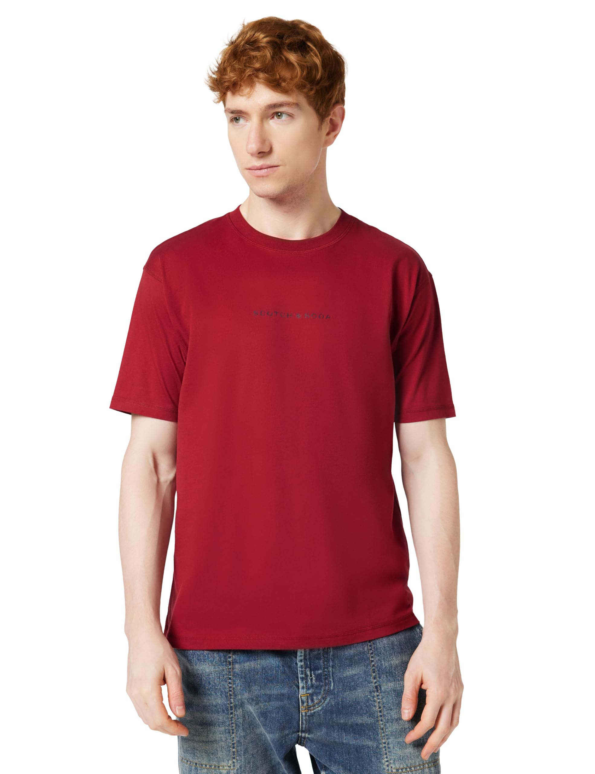SCOTCH & SODA Chest Artwork T-Shirt