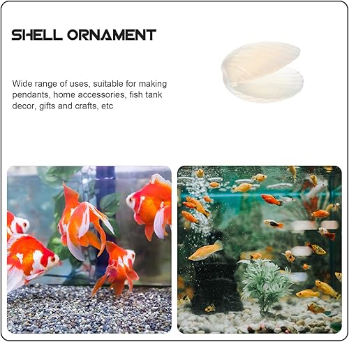 Miniatura 4 de ARTIBETTER Decoración para el hogar, figura de cristal, decoración de océano, playa, conchas marinas, acuario, adornos para mesa de regalo de boda,