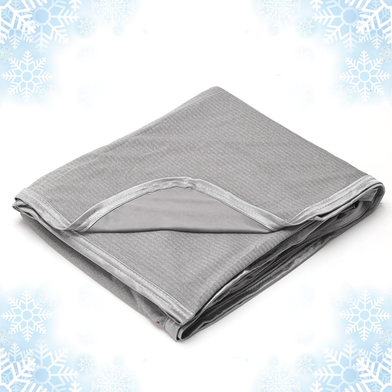 Ailemei Direct Cooling Blanket for Hot Sleepers,Shadow Stripe Grey,60"x90"