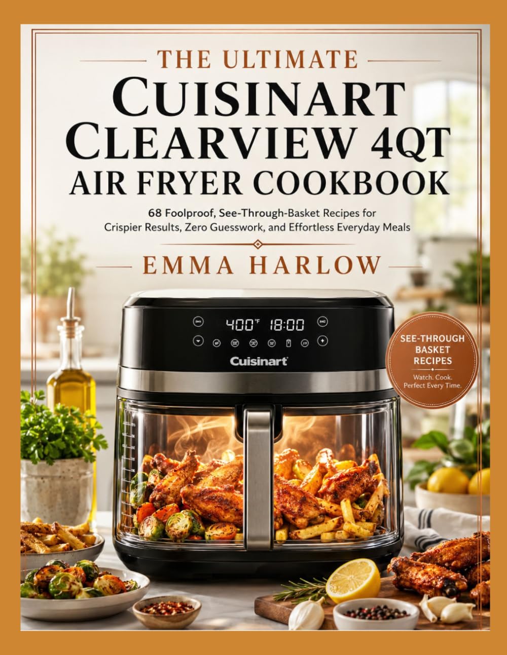 The Ultimate Cuisinart ClearView 4QT Air Fryer Cookbook: 68 Foolproof, See-Through-Basket Recipes for Crispier Results, Zero Guesswork, and Effortless Everyday Meals