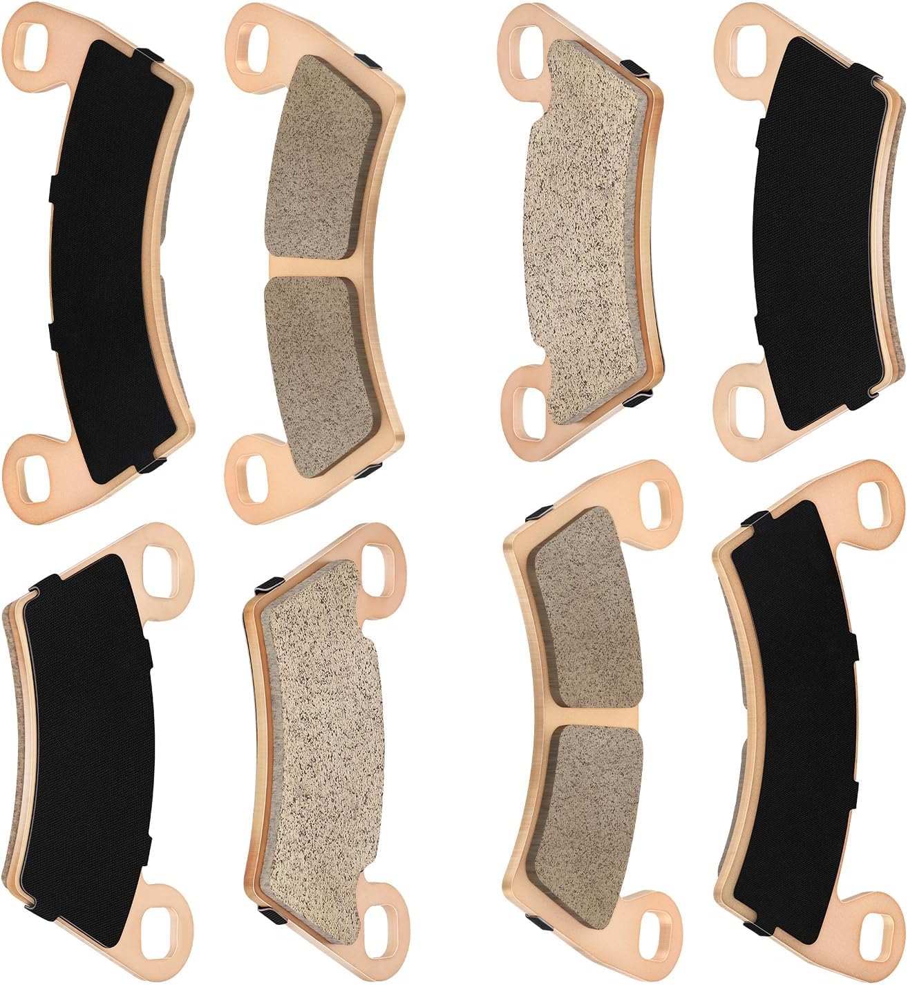 Front Rear Sintered Brake Pads for Polaris RZR-4-800 RZR-900 2010-2014 Ranger 500 570-Crew 570-Full-Size 700 800 900 1000