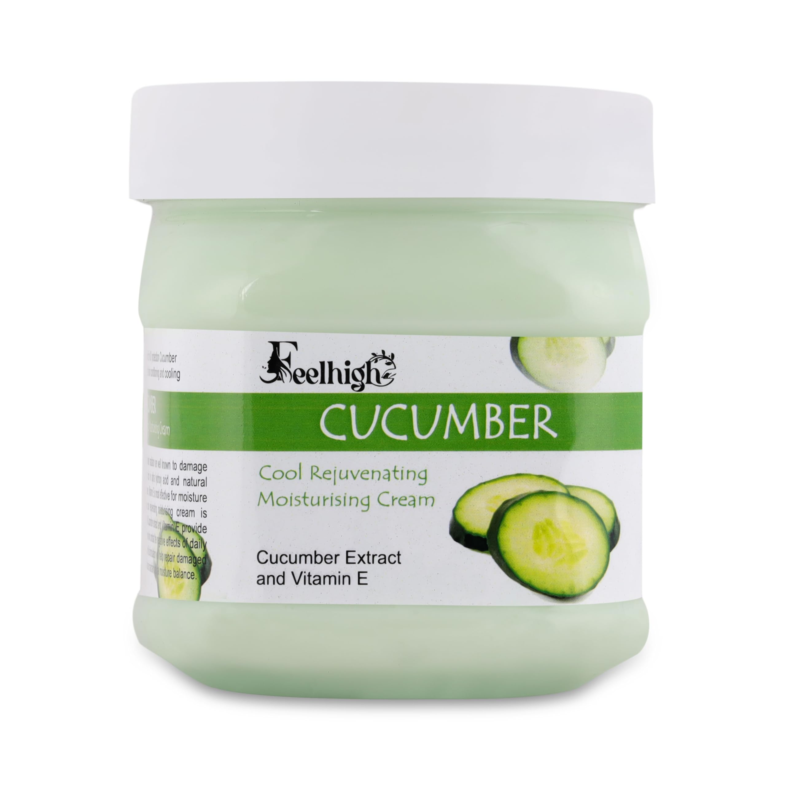 Feelhigh Cucumber Face And Body Cream For Women and Men (500 Ml) | All Skin Types |Soft and Healthy Skin | Repairing & Nourishment | Deep Hydration & Moisturization | Paraben Free(Cucumber)-image-44