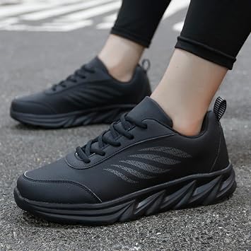 Men'S Running Shoes - Men's Fashion Sneakers with Pattern Design Round Toe Lace-Up Casual Comfort Flat Sole Sports Shoes