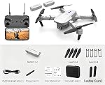 4K HD Camera Mini Drone, Foldable FPV Drone for Kids and Beginners with Altitude Hold, Gesture Selfie, One Key Return, Emergency Stop, 3D Flips, Waypoint Fly, 2 Battery