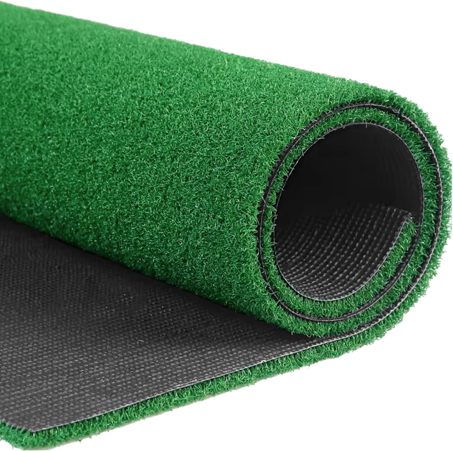 0.5" Realistic Synthetic Thick Fake Faux Grass Rug 4 Feet x 10 Feet Premium Synthetic Artificial Grass Turf Dog Grass Mat with Drainage Holes and Replacement Artificial Grass Turf