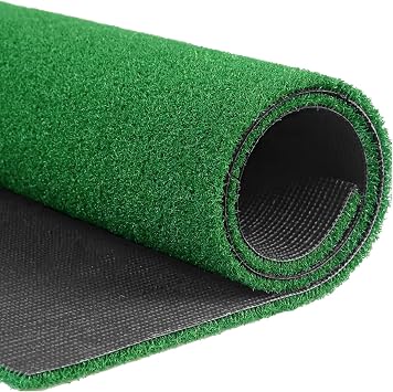 Realistic Synthetic Thick Fake Faux Grass Rug 4 Feet x 10 Feet Premium Artificial Grass Turf Dog Grass Mat with Drainage Holes
