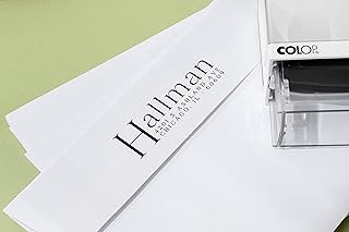 Stamp by Me | Custom Return Address Stamp | Personalized Rubber Stamps | Self-Inking Options | Wood Handle | 4 Lines Text | 2 Typography | Black Ink Customized Impression Embosser |4 Designs to Choose