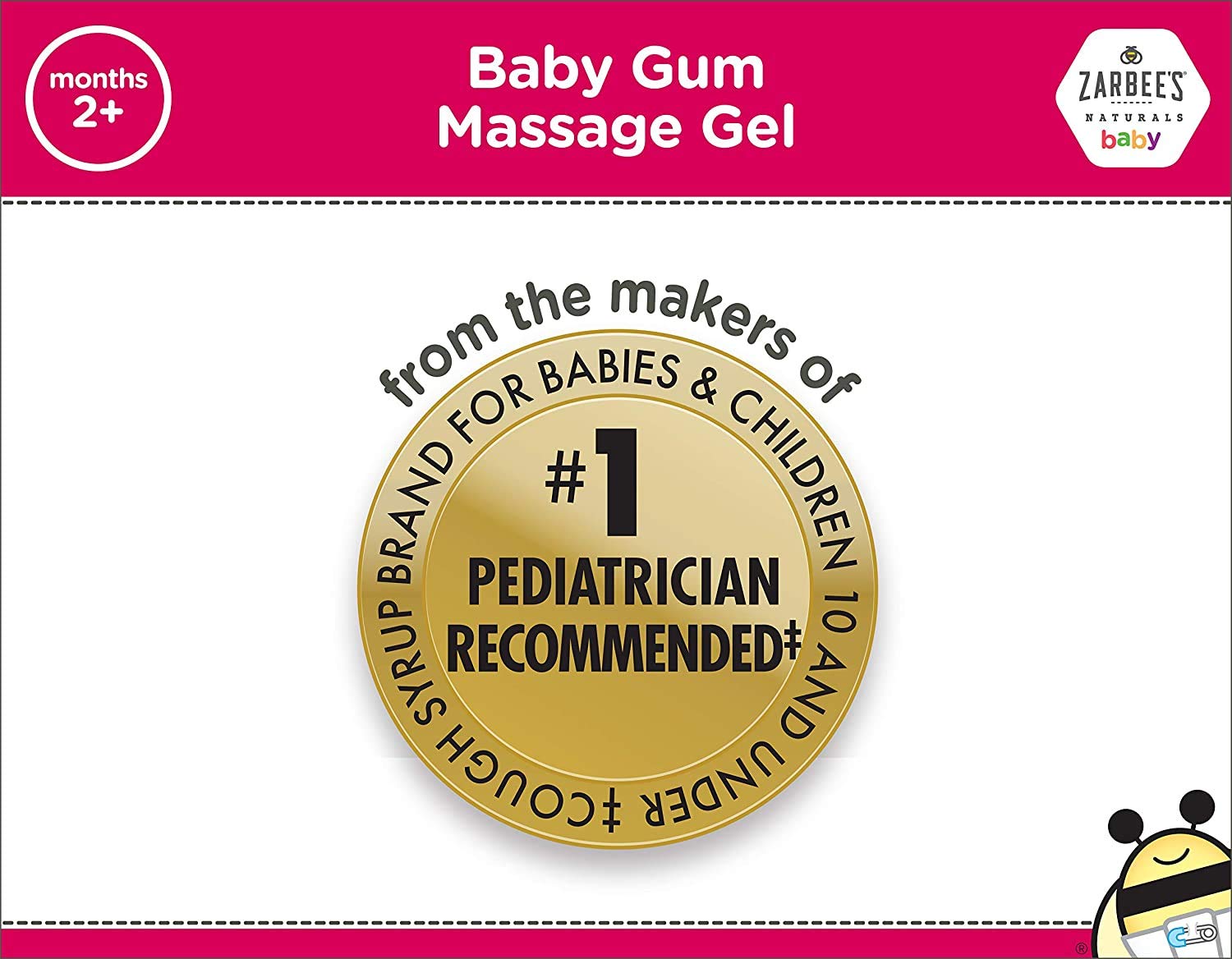 Zarbee's Naturals Baby Gum Massage Gel, Safe & Effective for Babies of
