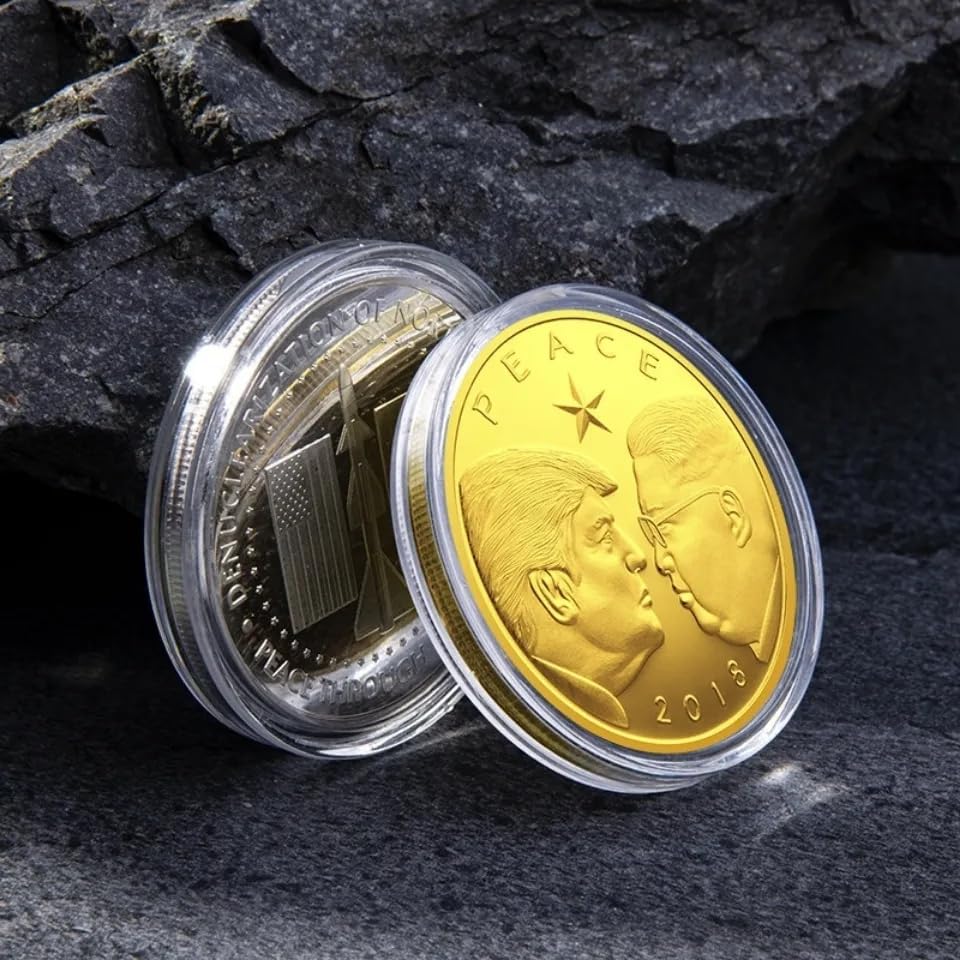 Amazon | 記念コイン トランプ氏 平和 金正恩 アメリカ合衆国大統領 幸運 コイン メッキ インノベルティコイン 趣味の雑貨 重量 ゴールド コイン プレゼント 誕生日感あり 金メッキ お礼 新年 贈り物 (ゴールド) [並行輸入品] 通販