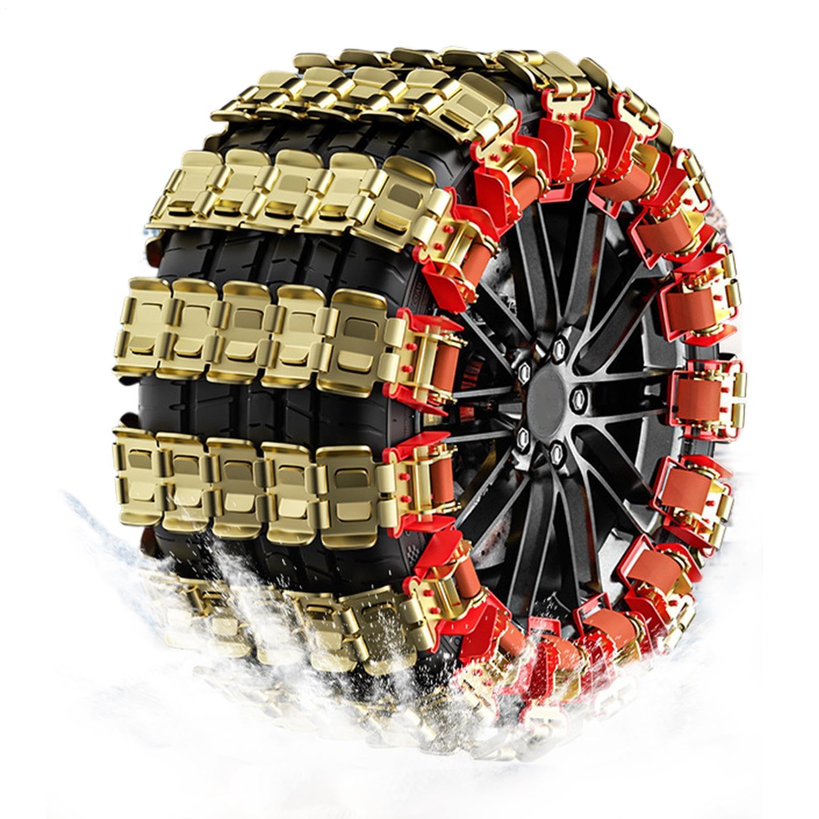 Cadenas de metal de estilo garra de dragón para nieve densa 8