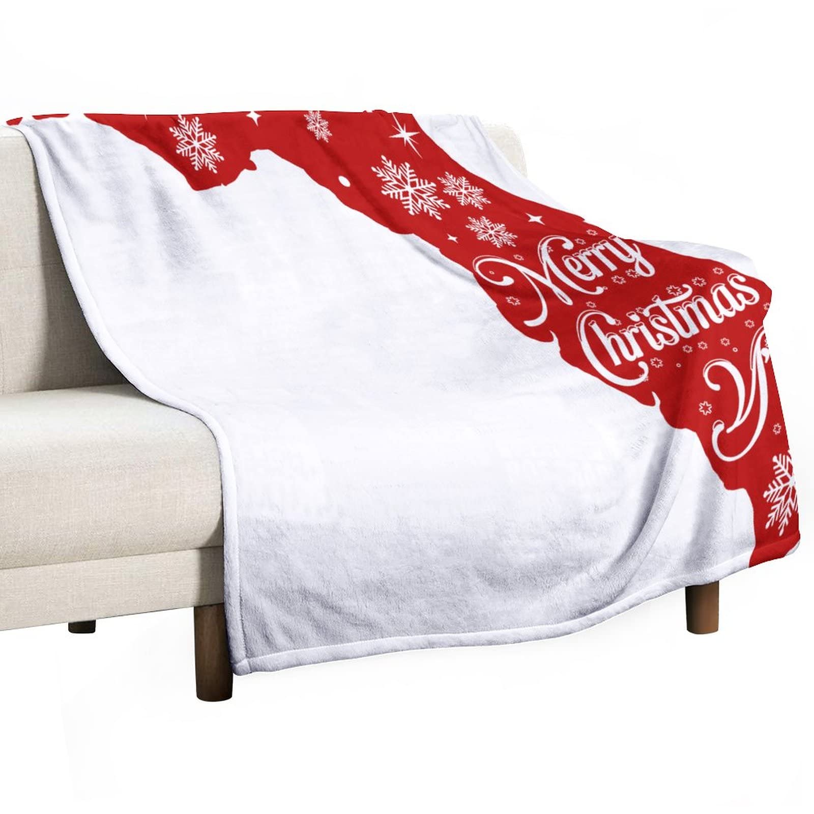 Couverture pelucheuse Merry Christmas pour soirées cocooning au lit