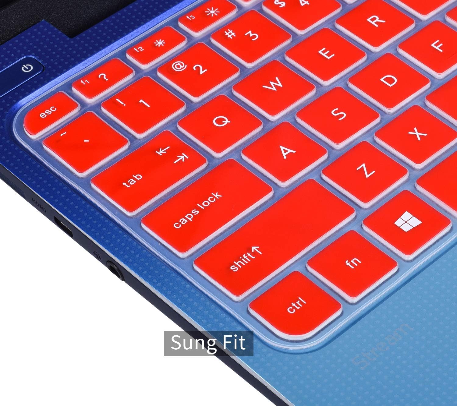 CaseBuy Keyboard Cover Compatible 2019 2018 2017 HP Stream 11 ah110nr ah012dx ah112dx / HP Stream 11 Pro G4 G2 11.6 / HP Stream 11 y010wm y010nr y020nr Protective Skin, Red