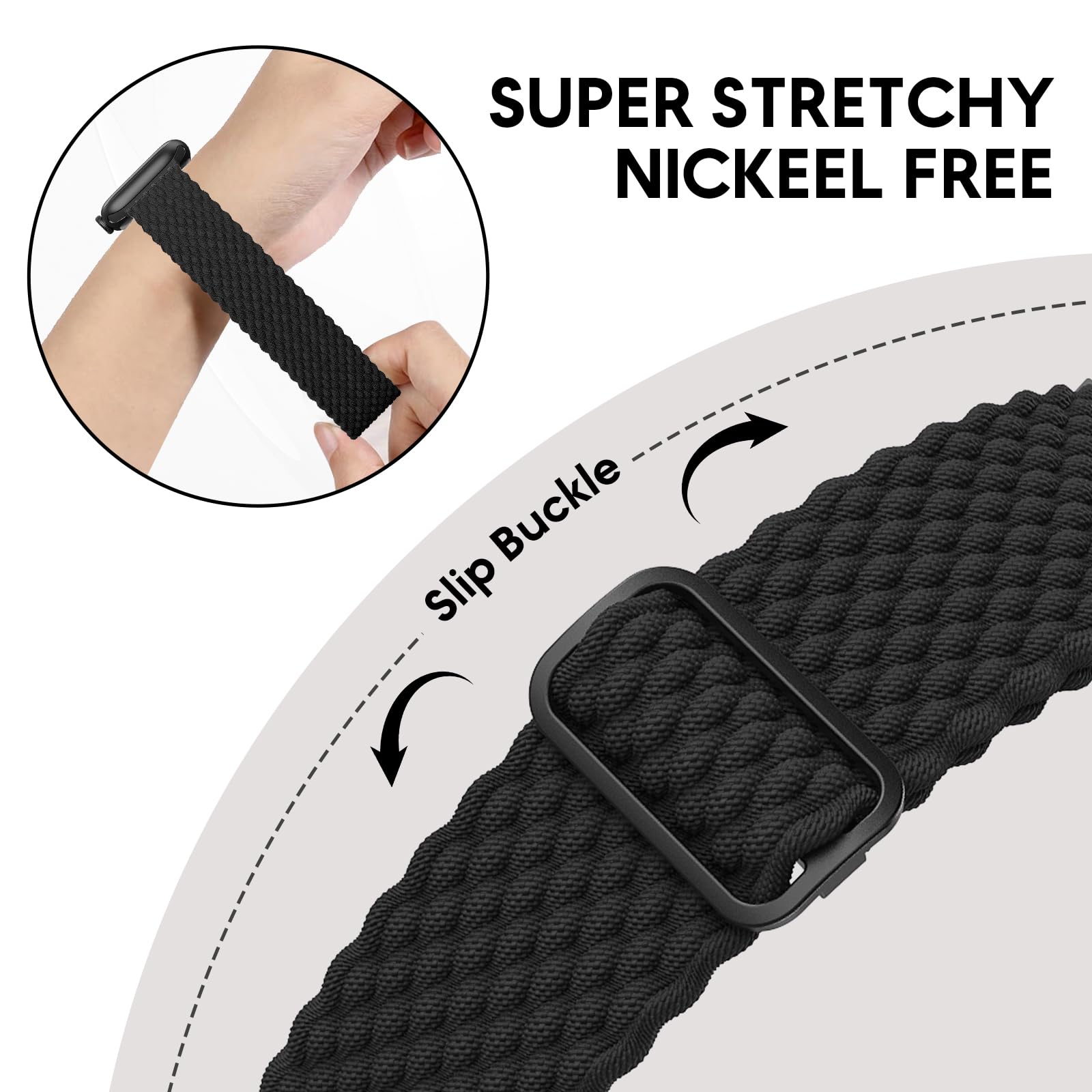 AMSKY Cinturini in Intrecciato Compatibile con Cinturino Apple Watch 40mm 46mm 44 mm 45mm 41mm 42mm 38mm 49mm Donna Uomo, Tessile Cinturino Compatibile con Apple Watch Se Ultra 10 9 8 7 6 5 4 3 2 1