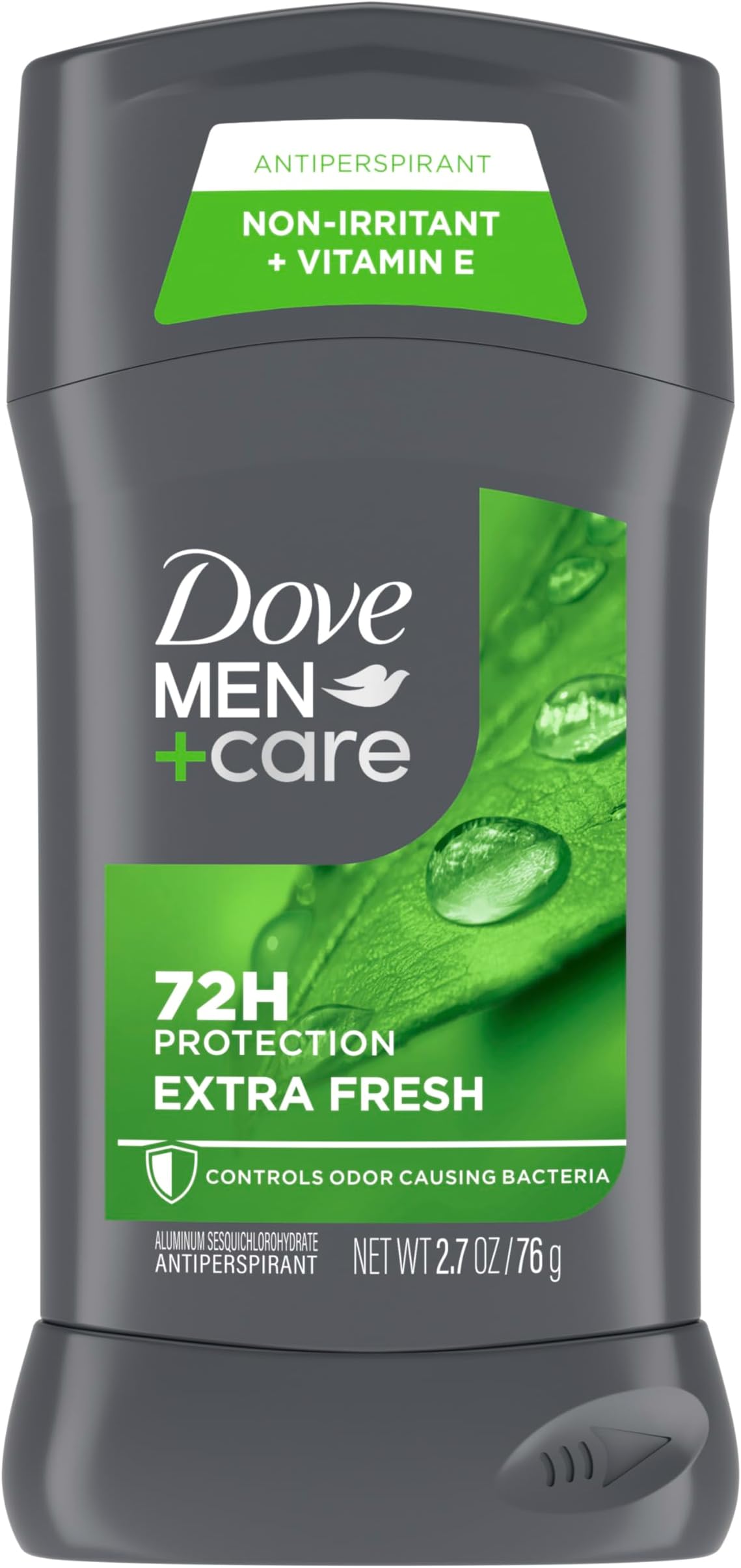 Extra Fresh Men's Antiperspirant Deodorant Stick Extra Fresh With 72-hour sweat & odor protection with 1/4 Moisturizing Cream & Long-lasting Citrus Scent 2.7 oz