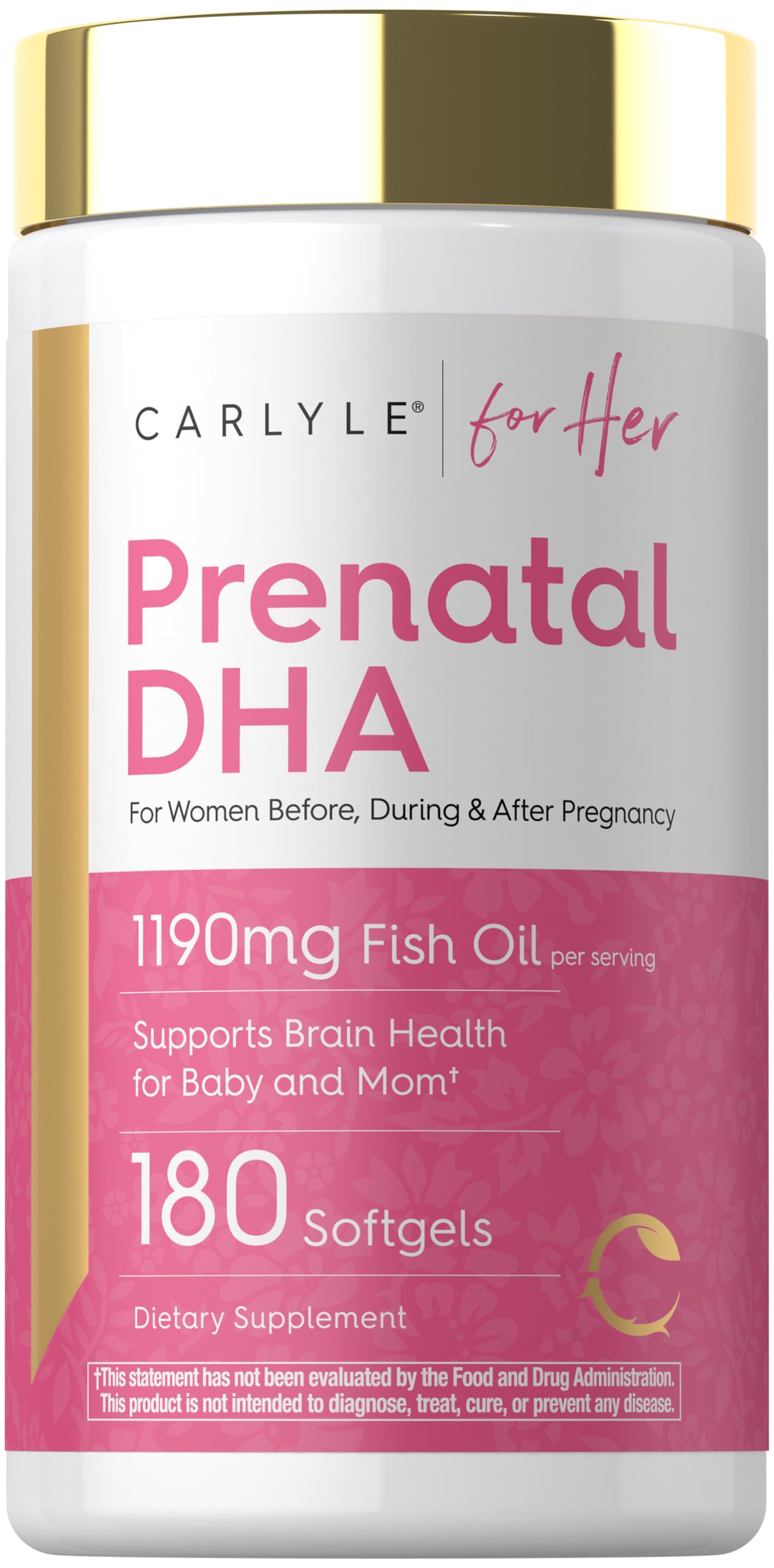 Carlyle Prenatal DHA Vitamin | 180 Softgels