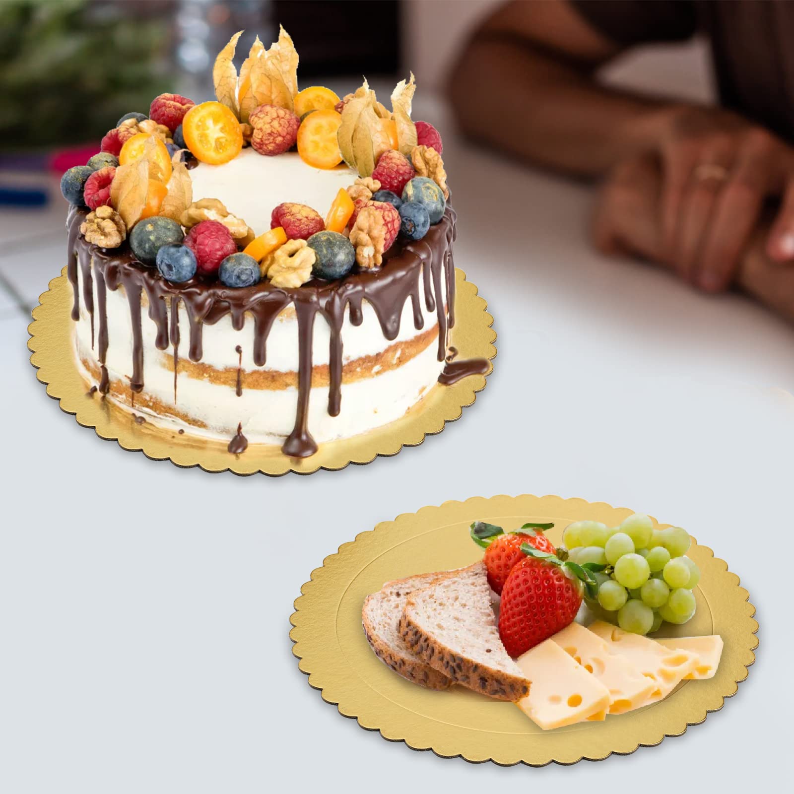 ★Evasion エヴァション ラウンドケーキサービングプレート★ Amazon｜Tebery 30パック ラウンドケーキボード ケーキプレート、30.48