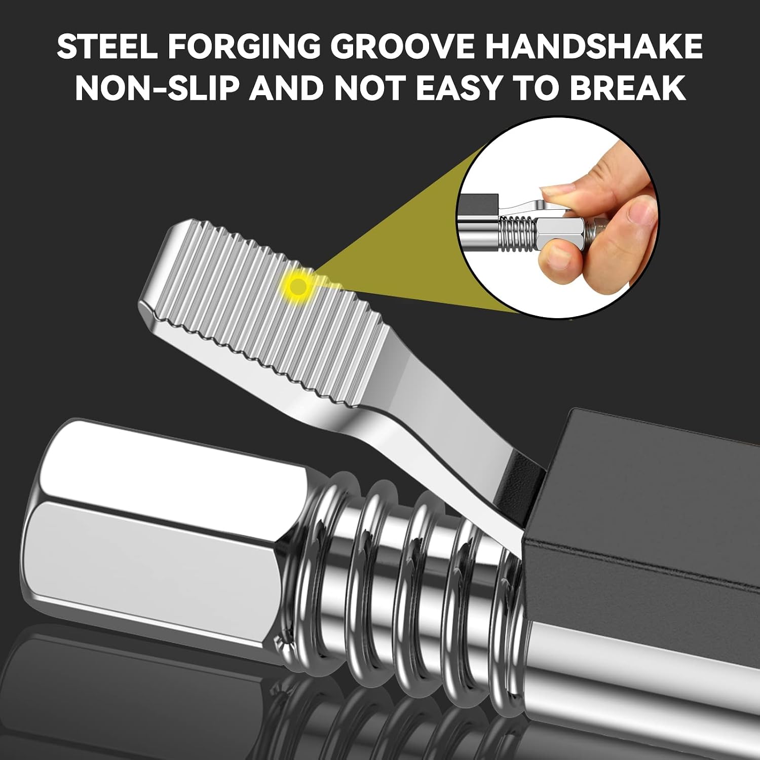 Grease Gun Coupler, Grease Gun Tip & 6 Locking Jaw Strong Lock-on, 12000 PSI High-Pressure Duty Quick Release Grease Coupler, Grease Gun Fittings Compatible with All Grease Guns 1/8" NPT Fittings 1Pcs