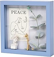 Vista 13 de Muzilife Marco de Fotos Shadow Box de 11x14 pulgadas con Tablero de Lino - Madera Profunda y Vidrio Templado, Estuche Rústico de Exhibición Listo