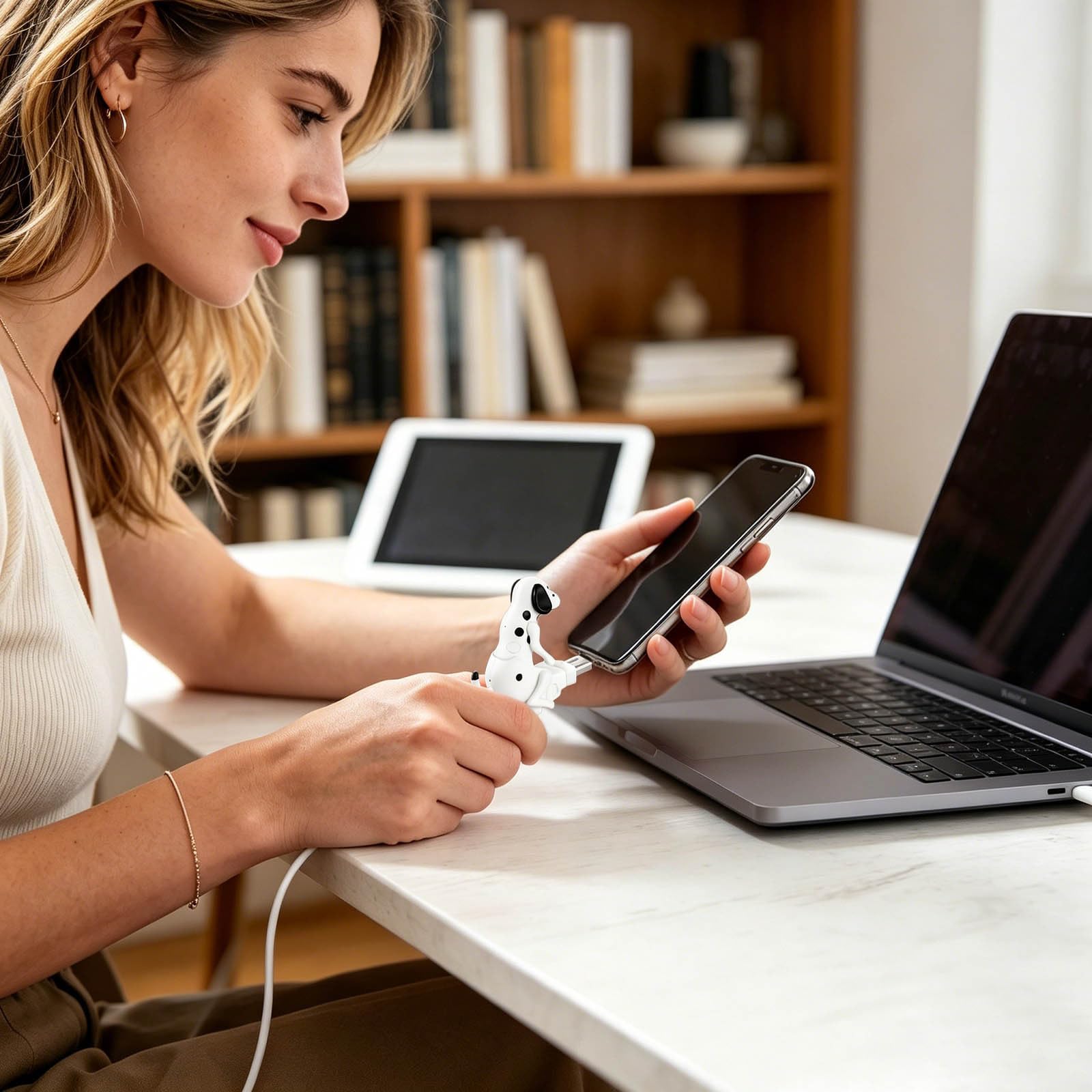 Cavo di ricarica di tipo C per smartphone, confezione da 3 cavi di ricarica per trasferimento dati e sincronizzazione rapide, compatibile con dispositivi di tipo C