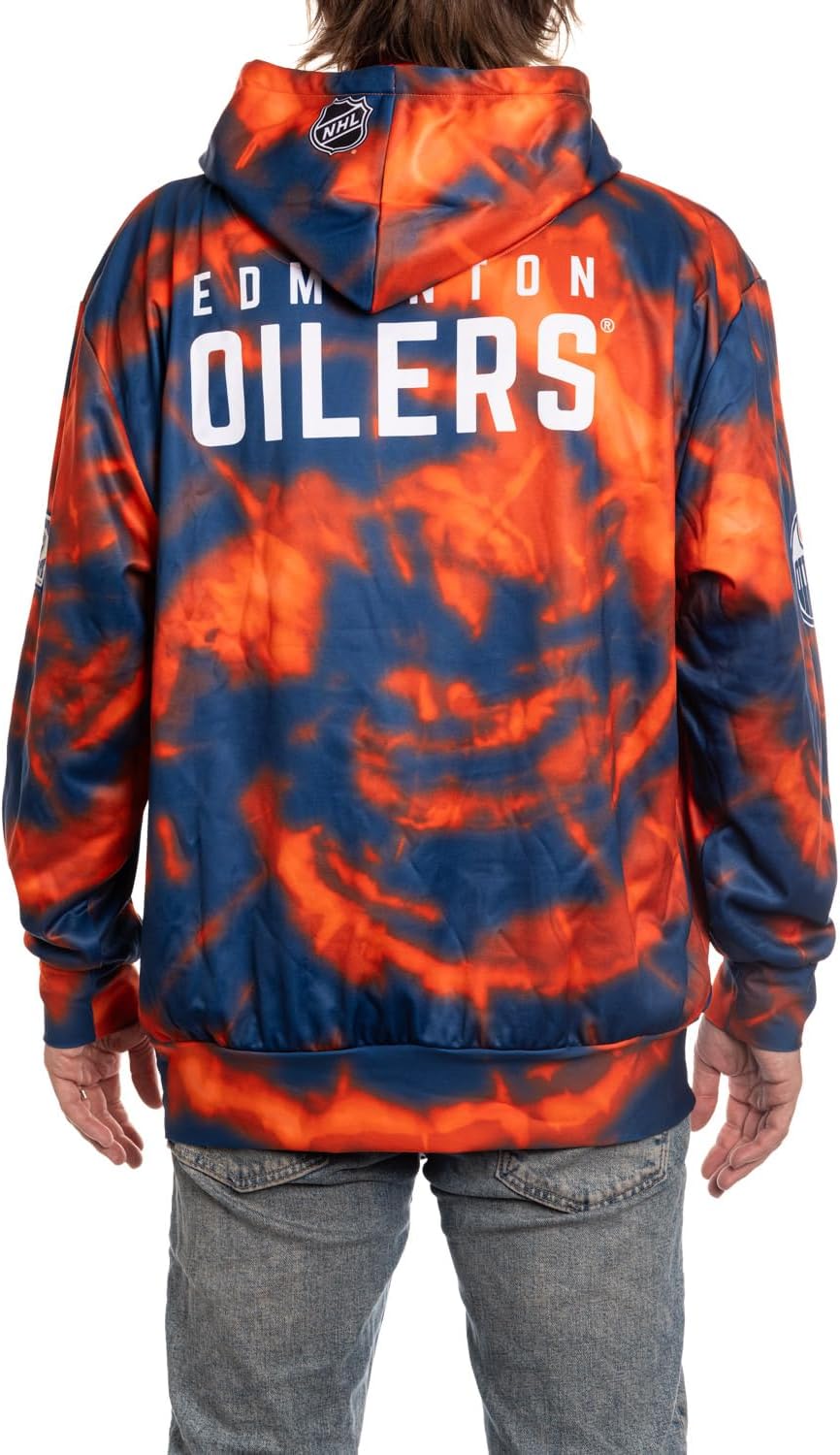 Calhoun NHL Surf & Skate Mens Tie Dye Sublimation Pullover Hoodie