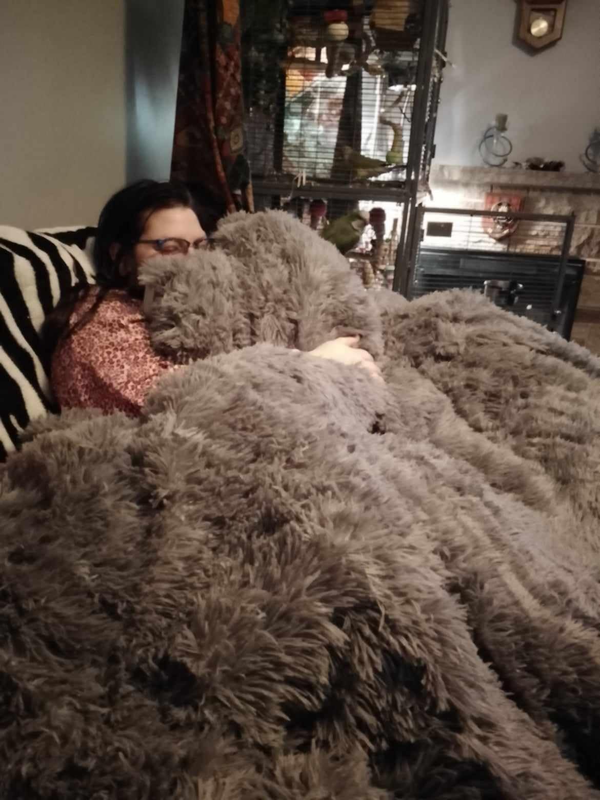 Fluffy, gigantic and soft.