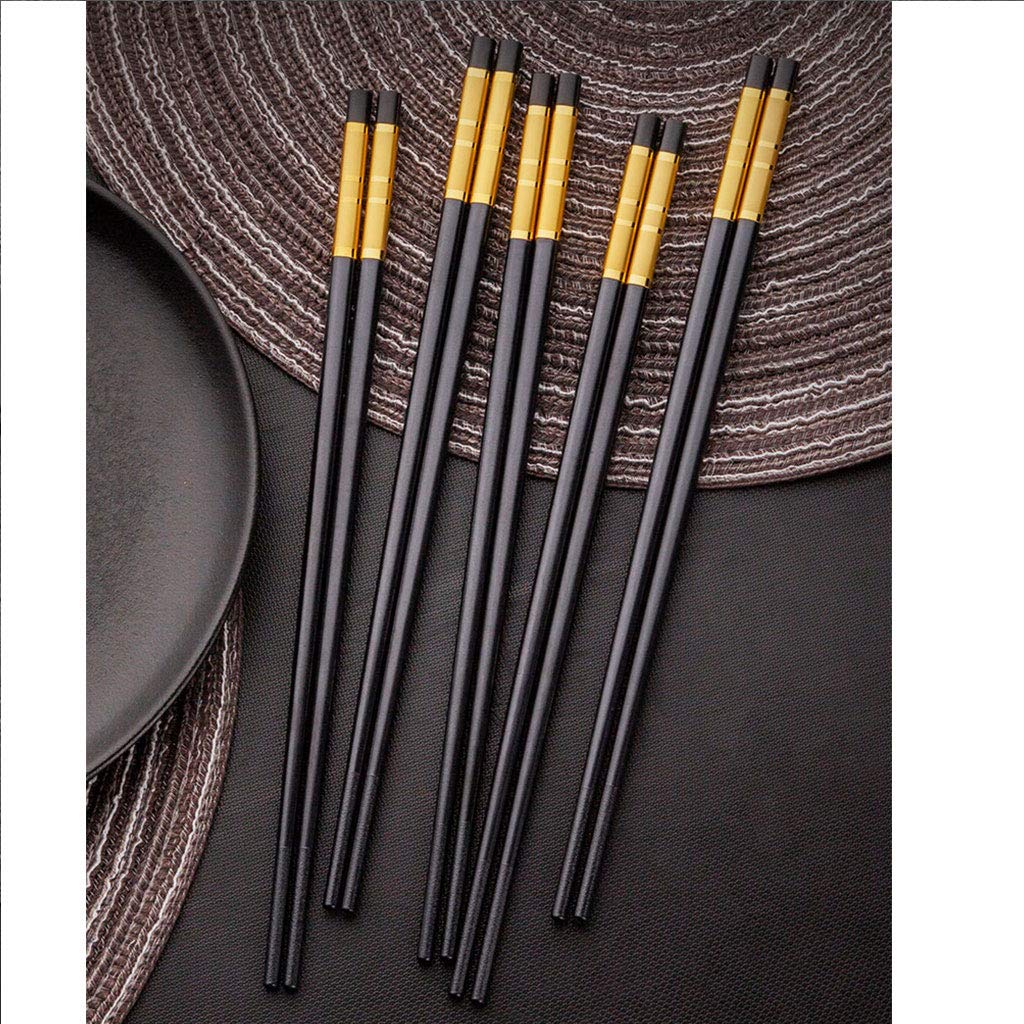 Set 10 Paia Bacchette Sushi Giapponesi - Riutilizzabili, Anti-scivolo, Lavabili In Lavastoviglie | Annvchi - Foto 3