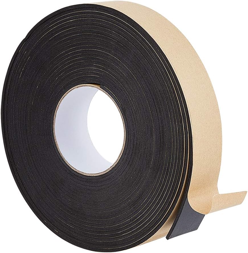 BENECREAT 6 Yards 2 Couleurs Bande Élastique En Silicone Antidérapante 38mm De Large Noir Blanc Tissu Tricoté Extensible Lourd Bande Élastique Plate En Polyester Pour Projet De Couture De Vêtement