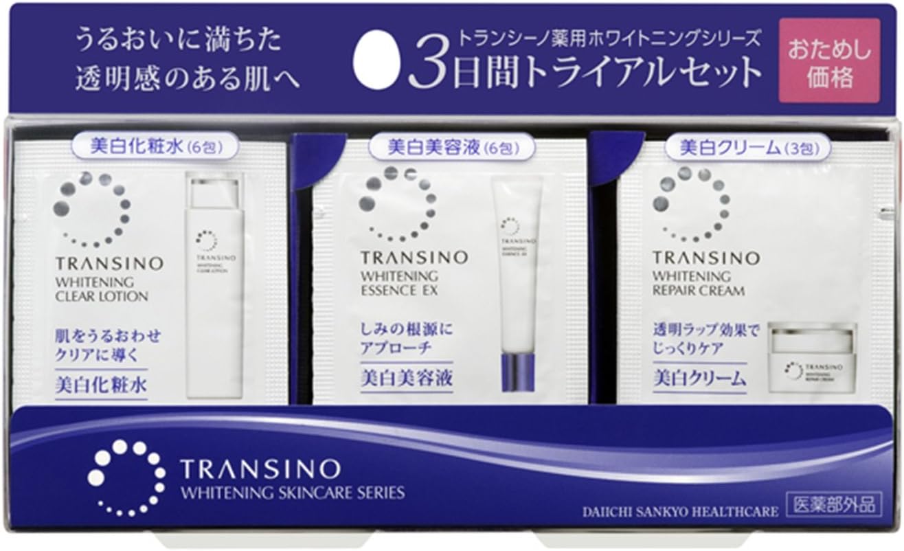 Transino Japan Daiichi Sankyo Healthcare Toranshino Medicinal Whitening Series 3-Day Trial Set a